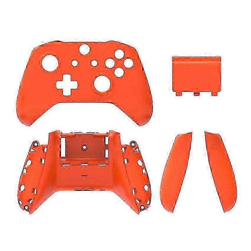 2025 Video Game Console Accessories Handle Case Repair Replacement Case Front Rear Top Bottom Handle Cases Accessories for XBOX ONE SLIM(Orange)