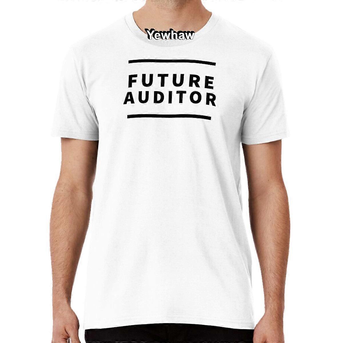 Future auditor Conception de texte élégante. T-shirt Number Cruncher Comptable Chiffres Professions Citations