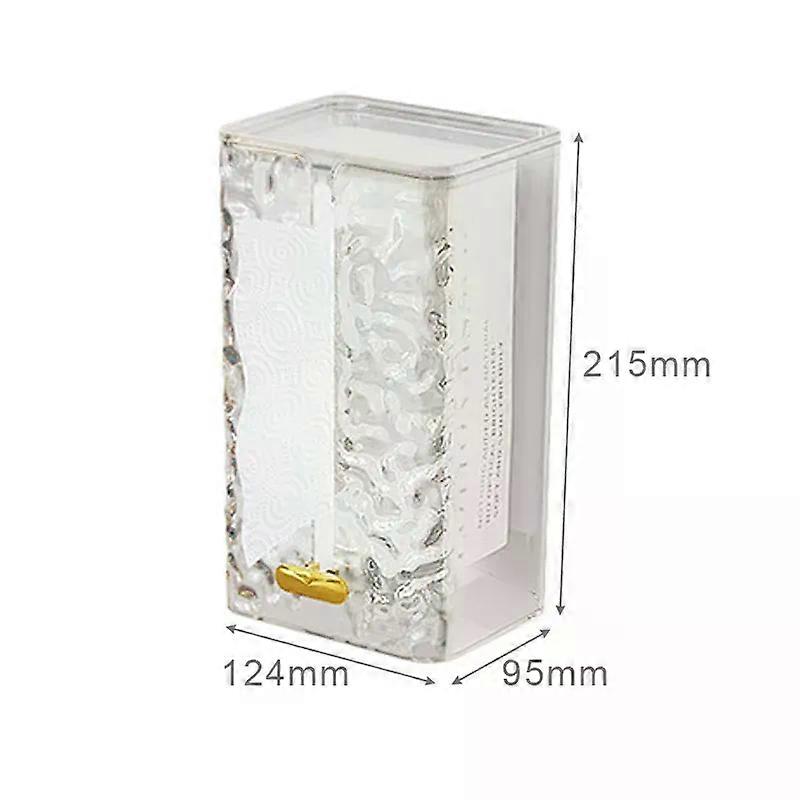 Rectangular Tissue Box Wall Mounted Tissue Storage Box for Bathroom Dust-Proof Napkin Box Toilet Paper Storage Case