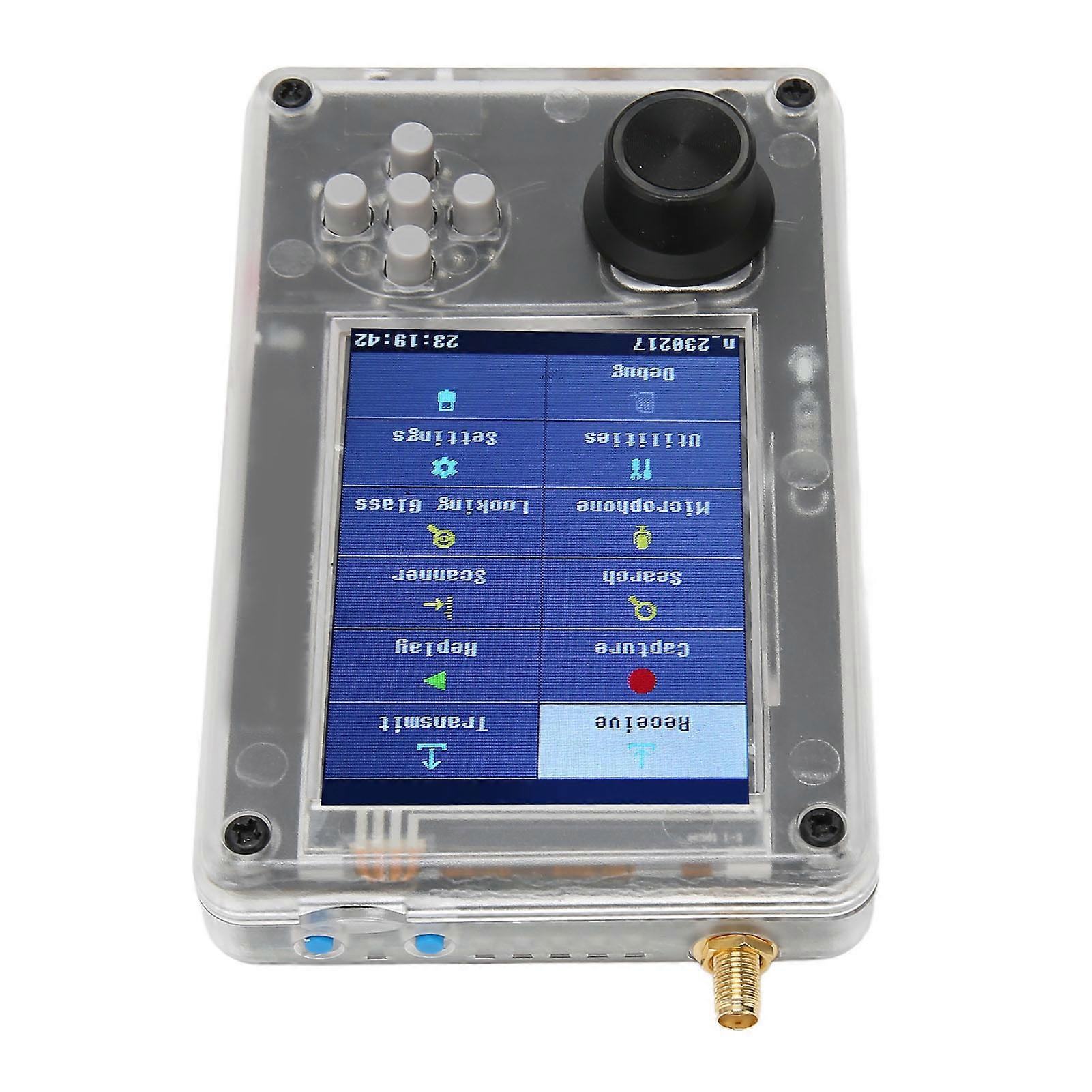 Software Defined Radio Kit 3.2 Inch TFT Screen 2000mAh Battery SDR Radio Receiver Assembled for Monitoring Ship Car Host, USB, Antenna 