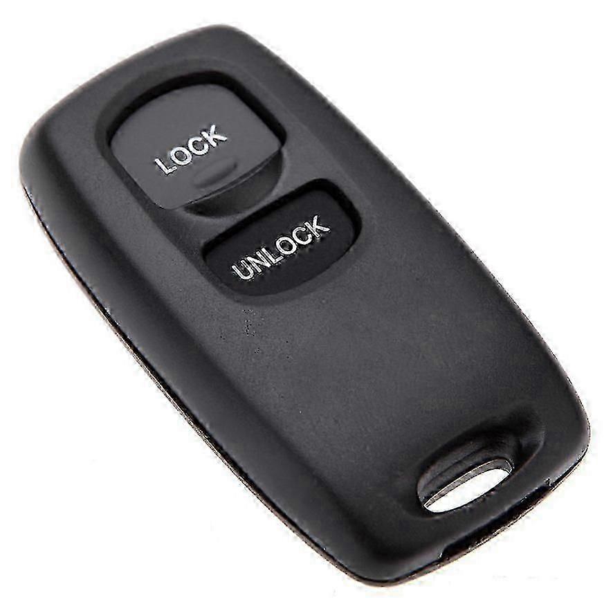 Uncut Key Replacement 2 Button Keyless Entry Remote Key Fob Shell Case and Button Pad Compatible wi