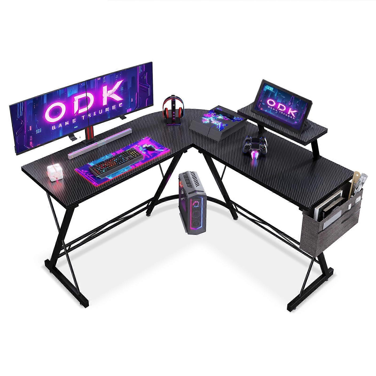 Pelipöytä Carbon L-shape 127 X 127 Cm