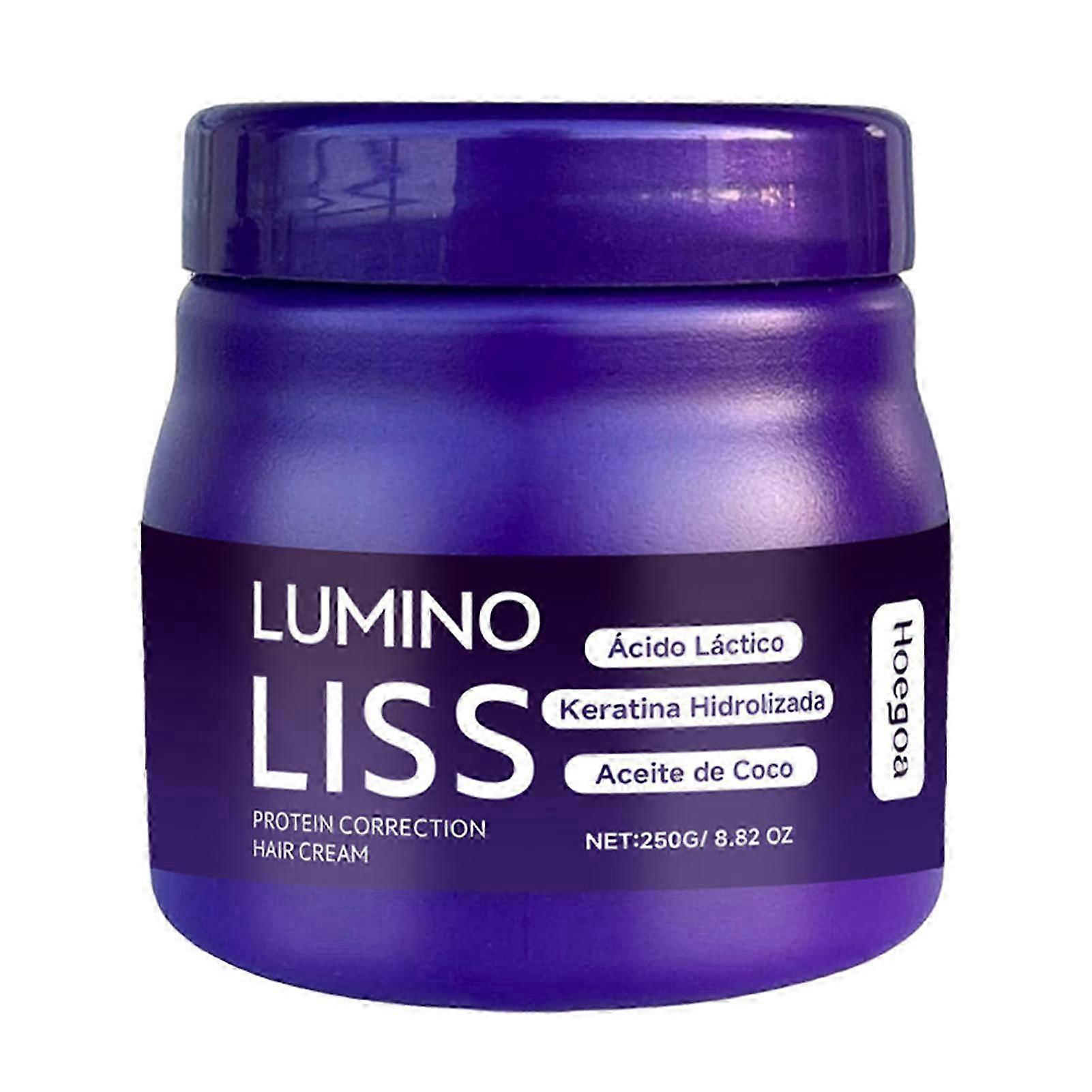 250g hårplattningskräm för kvinnor - Professionell proteinhårvård för lockigt, frissigt och torrt hår