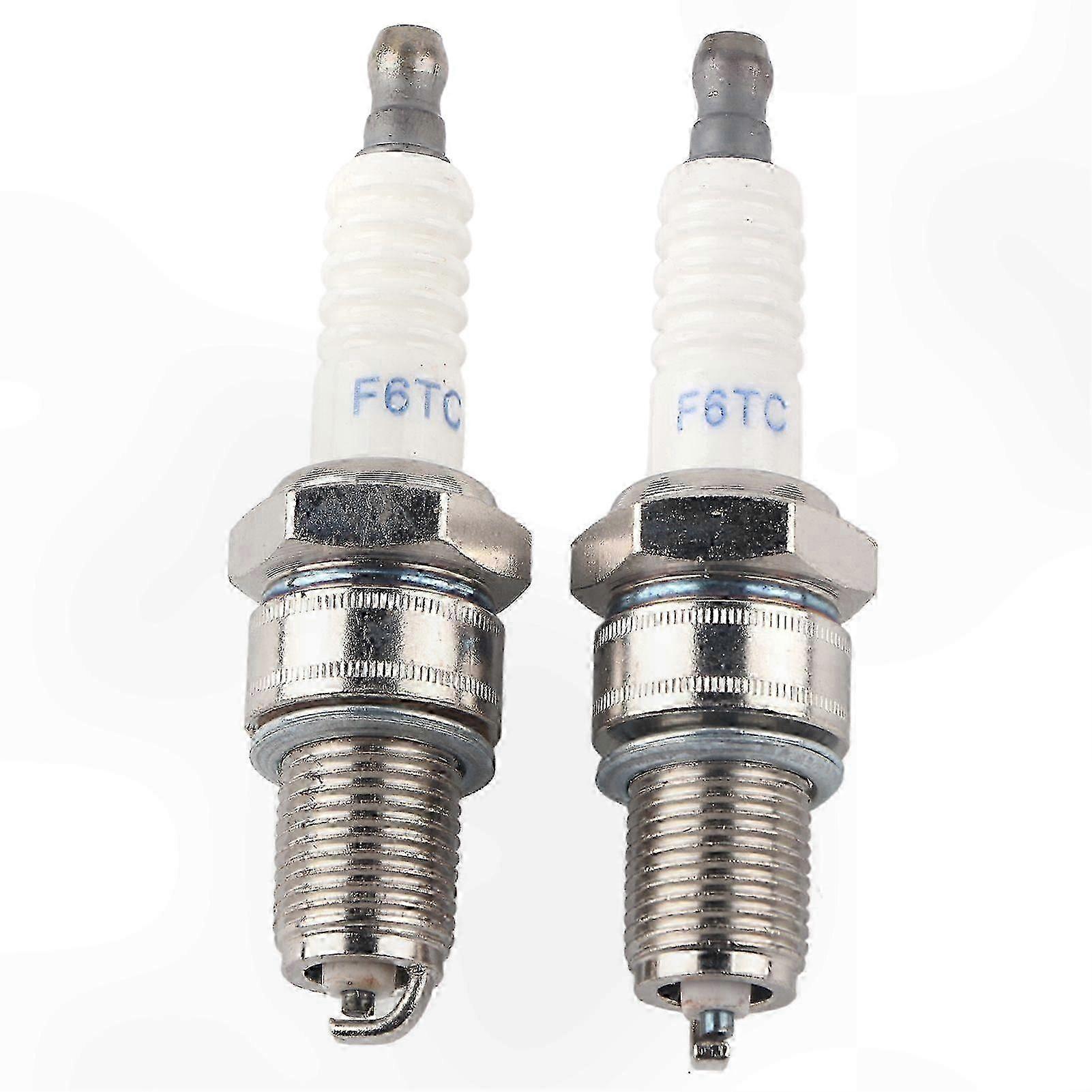2-Pack F6RTC Spark Plug Replacement for Lawn Mowers and Torch Engines