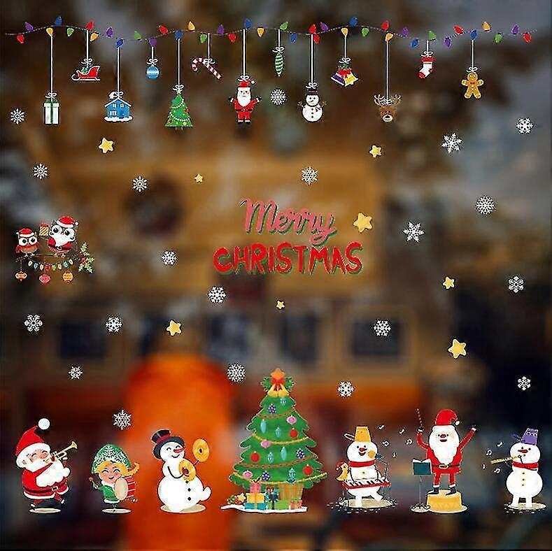 Christmas Window Stickers, Telgoner Static Window Christmas Decoration, Snowflake Decoration