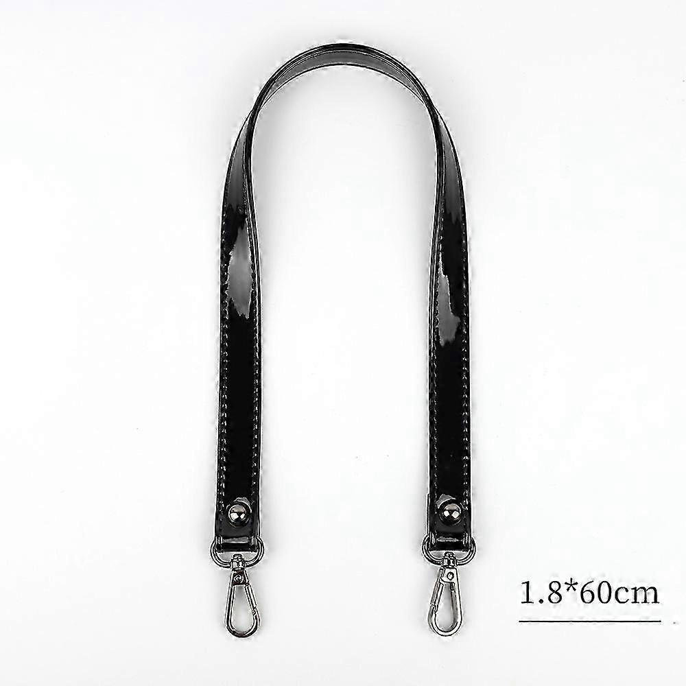 Patent leather bag strap for DIY handle replacement