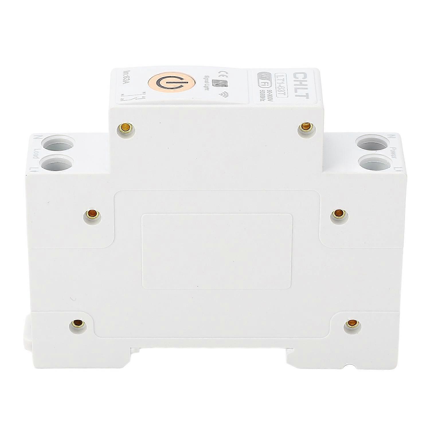 WiFi Smart Circuit Breaker 63A APP Voice Control DIN Rail Power Switch On Off Timer for Tuya AC90‑30