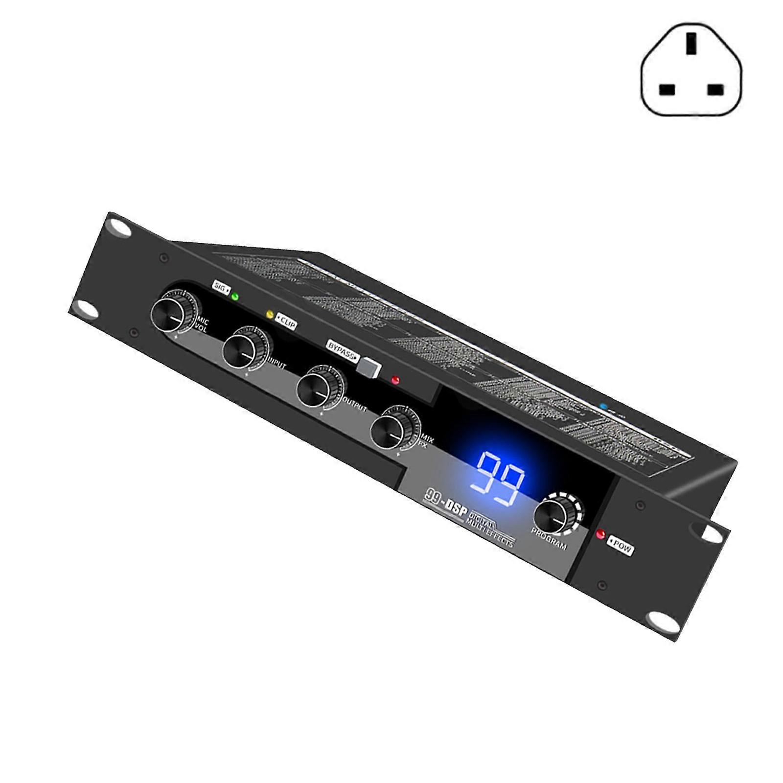 Processeur d'effets karaoké DSP99 avec 99 réglages pour une expérience de chant améliorée à la maison ou en karaoké (multicolore)