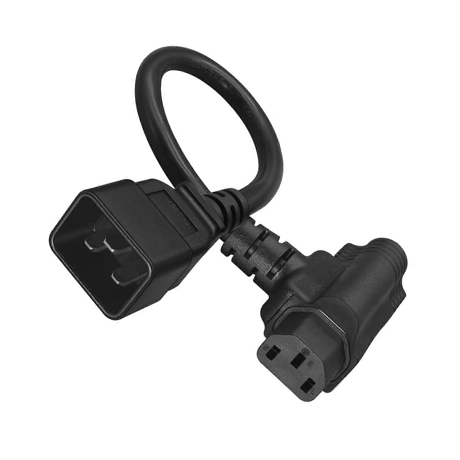 C20 to C13 and 5 15R Y Splitter Power Plug Adapter for US Standard 3 Hole Socket IEC320 Compliant Multicolor