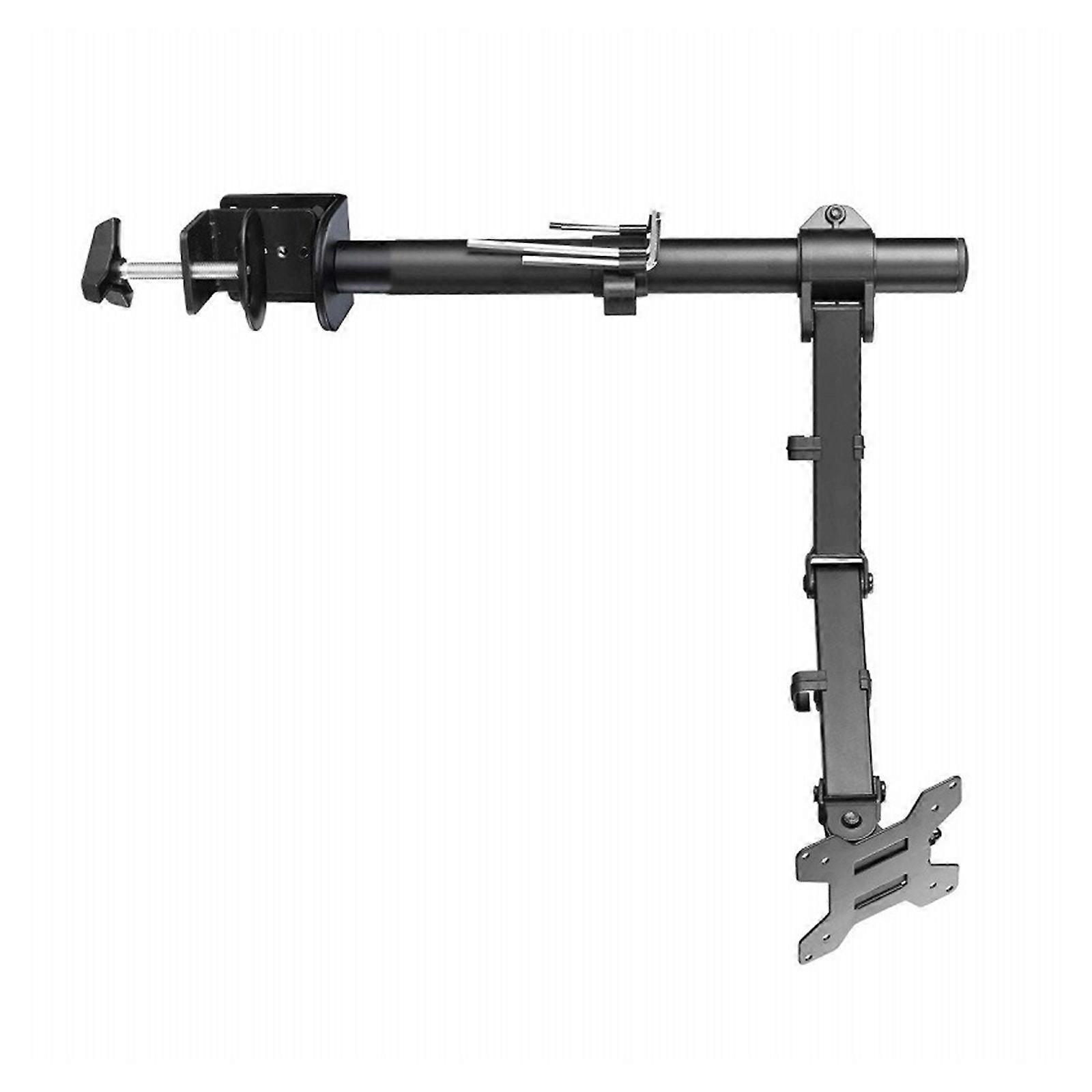 Single Monitoring Stand Monitoring Arm Mount For Desk Holds 10in-27In Screen Flexible Viewing Angle Space Saving Stand Multicolor