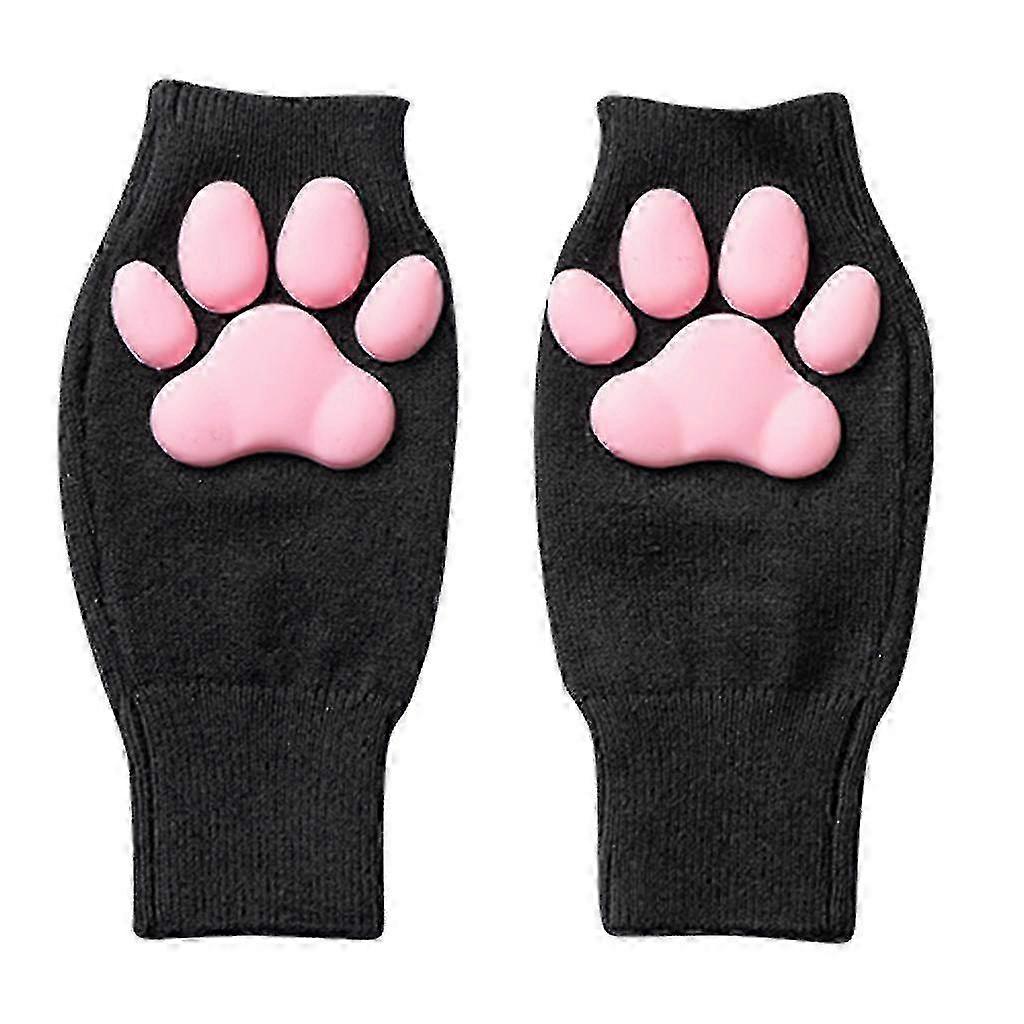Soft Kitten Paw Pad Gloves for Cats - Fingerless Design