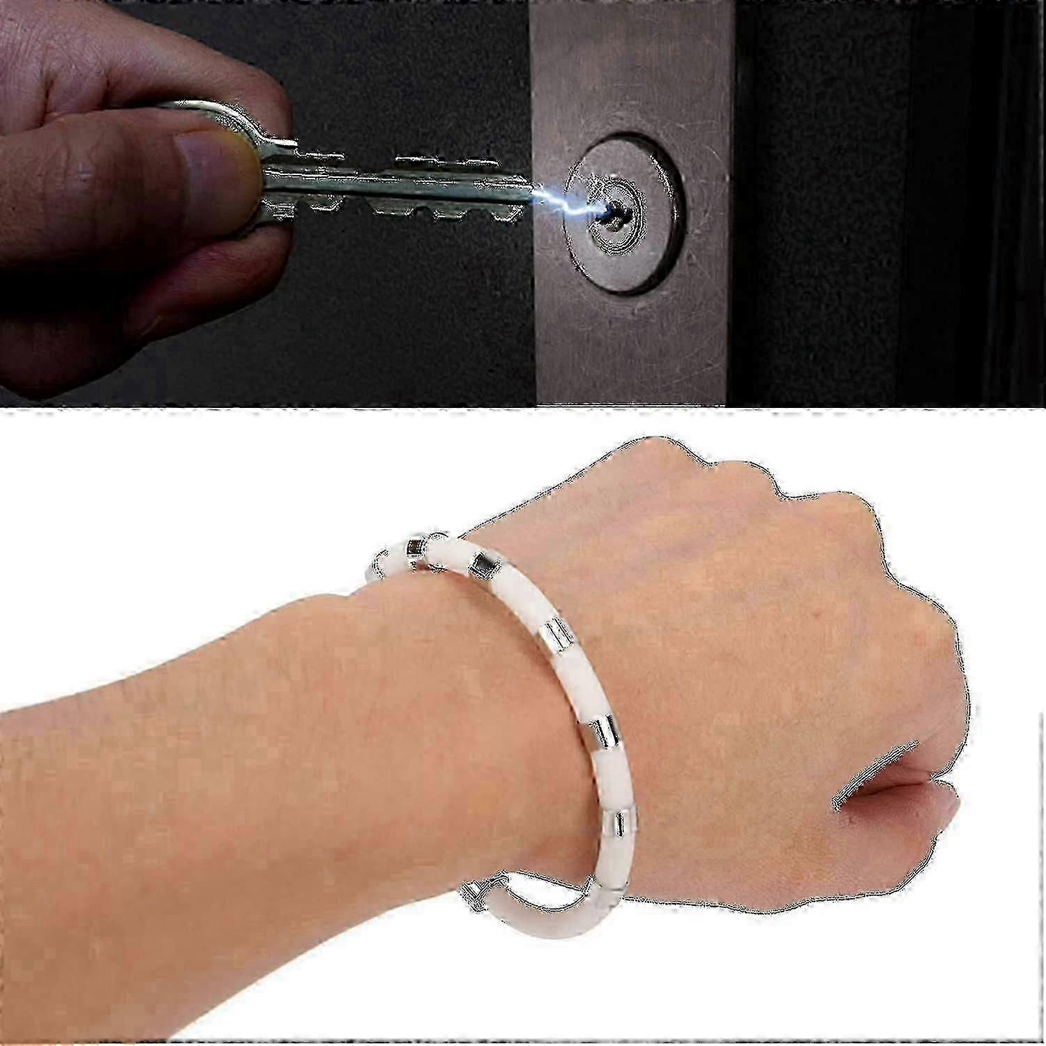 Anti Static Bracelet, Anti Static Wrist Straps, Adjustable Silicone Bracelets, Eliminate Body Static 8 Loops Bracelet