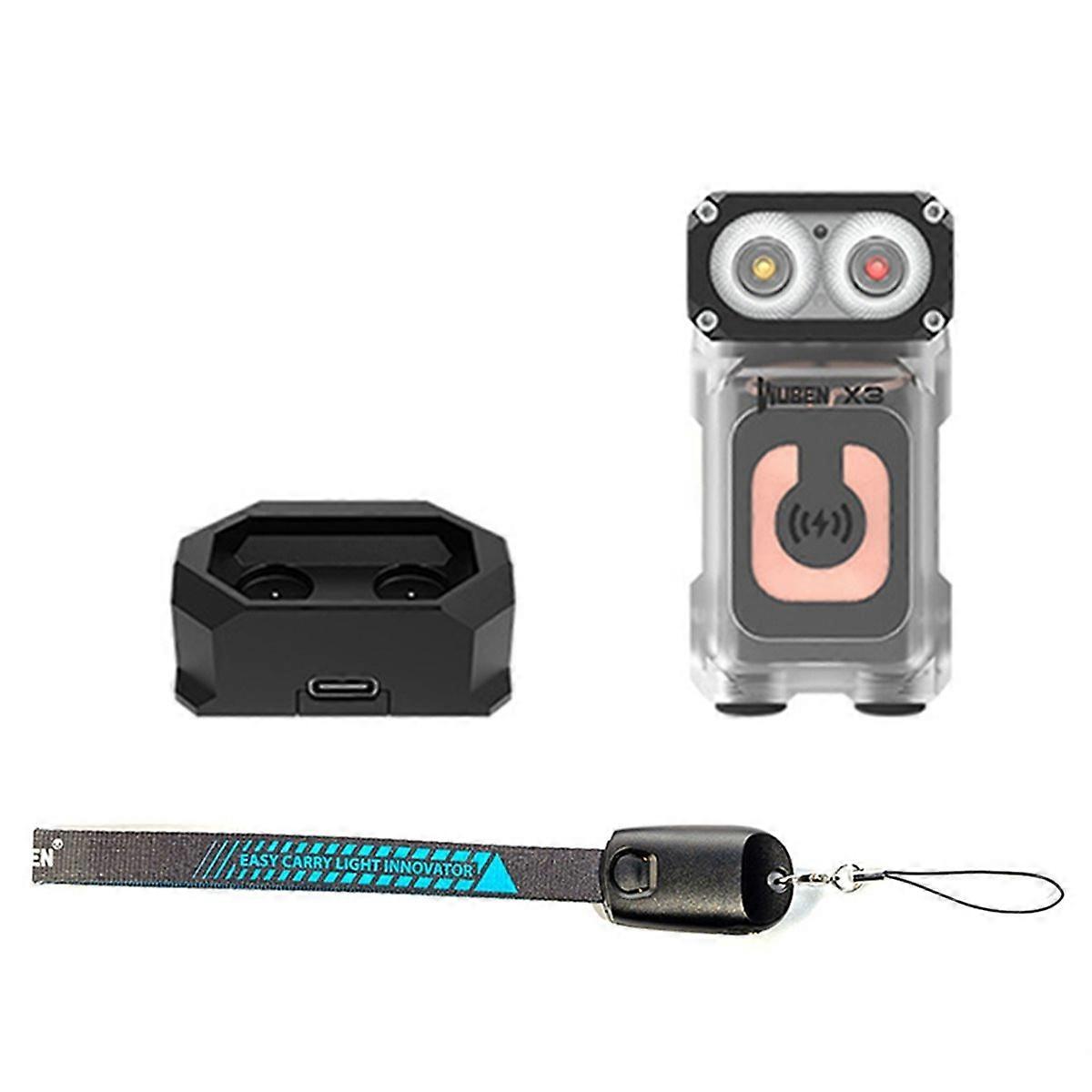  X3 Multi-Functional LED Flashlight 700Lumens Wireless Charging with Magnetic Base Built in Battery