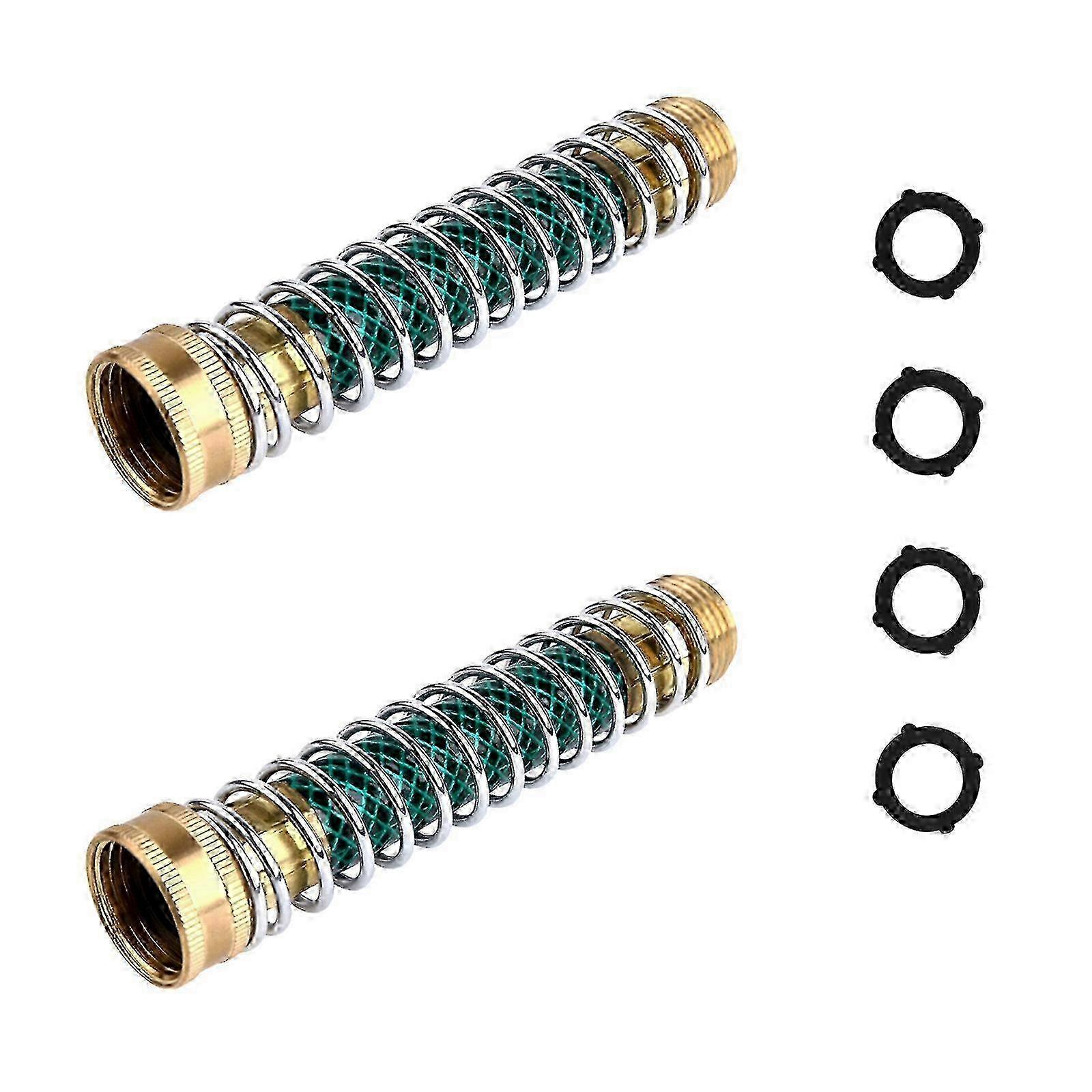 Hose Protector with Coil Spring, 2 Pack Adapter, Includes 4 Rubber Washers 2025