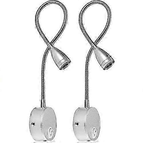 Wall-mounted reading lightledBedside lamp with touch switch, dimmable gooseneck lamp-HX