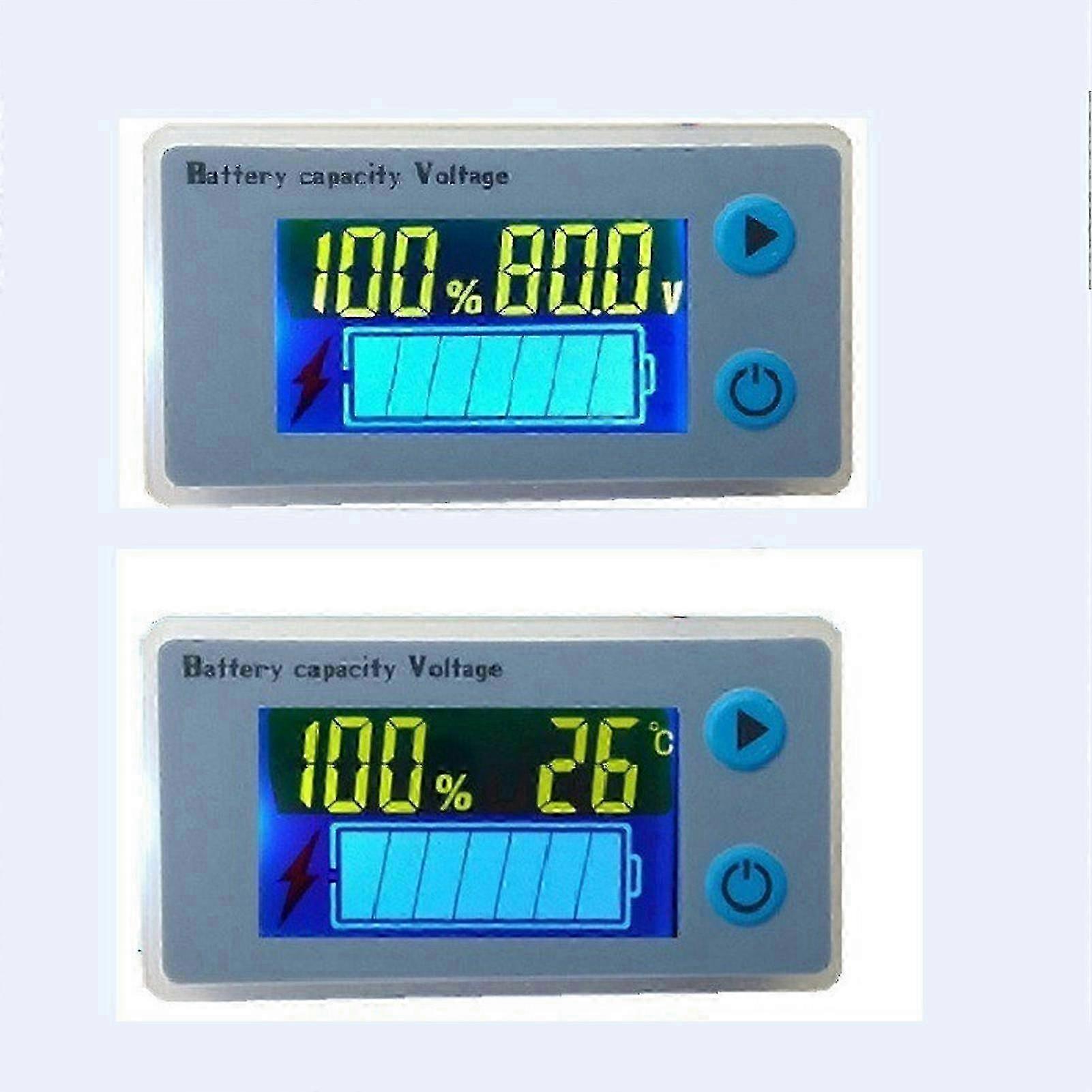 Battery Capacity Voltage Meter LCD Screen Indicator Electricity Voltmeter for Car 12V