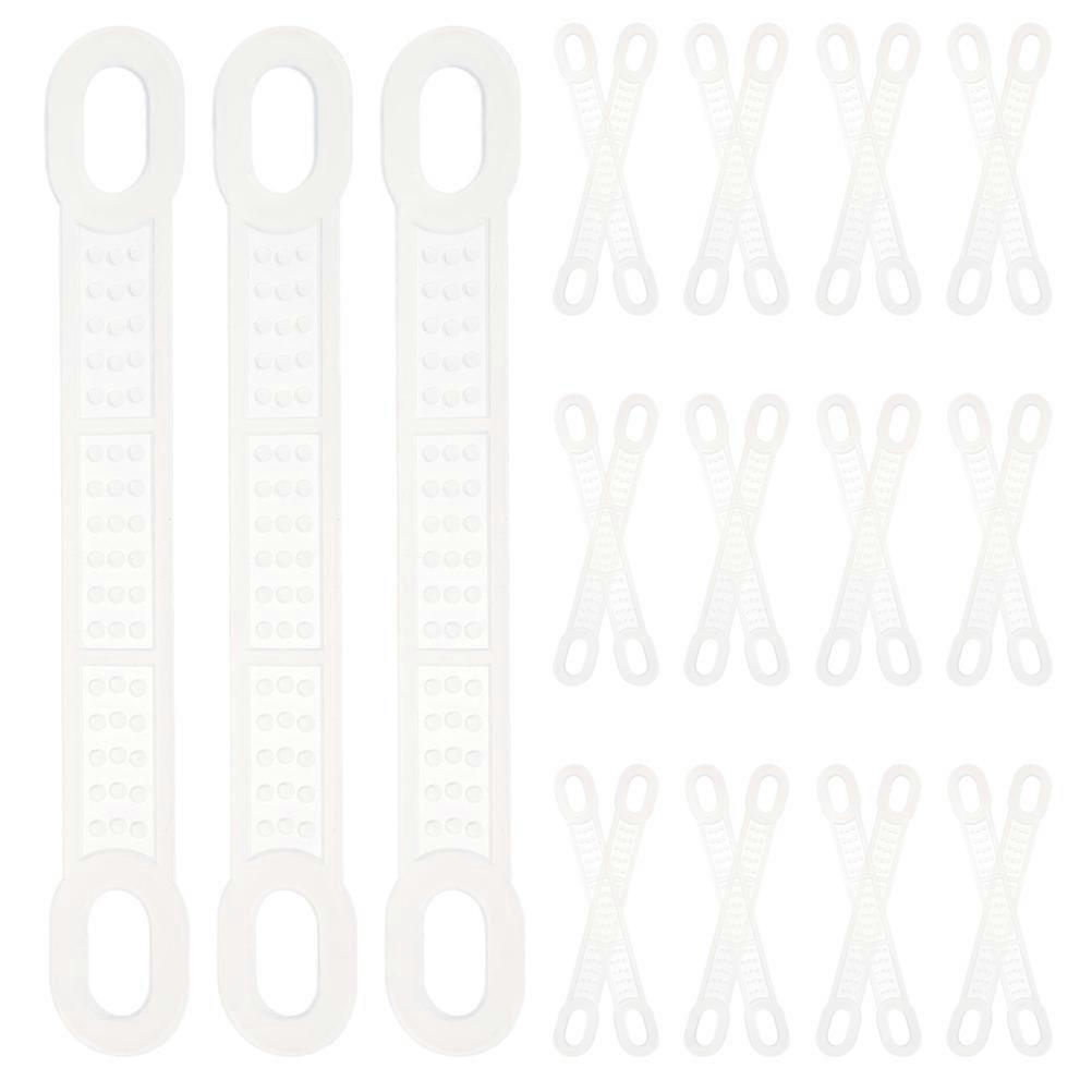 Silicone Clothes Hanger Grips for Secure Hanging 100Pcs Transparent Pads