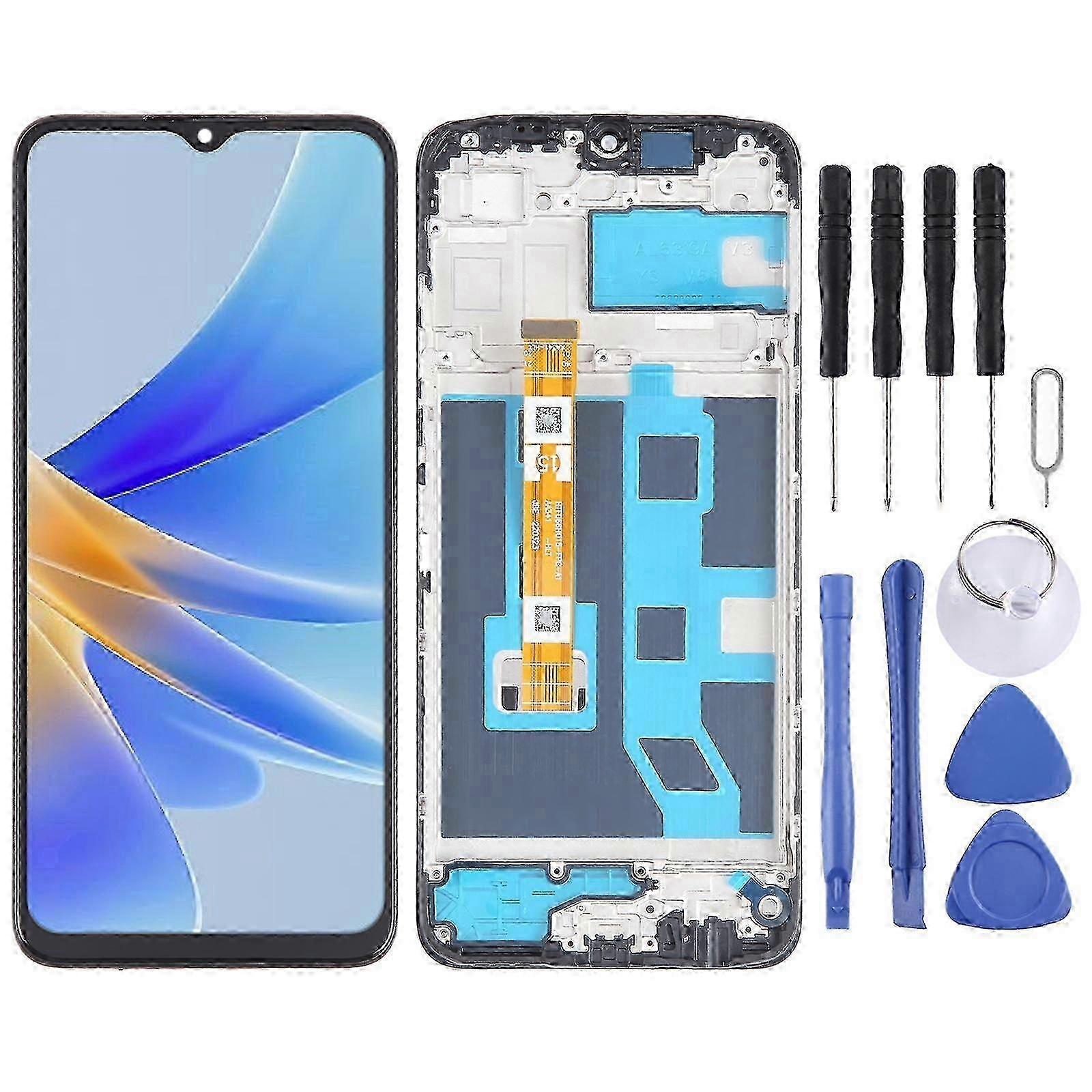 m LCD Screen For OPPO A17 Digitizer Full Assembly with Frame