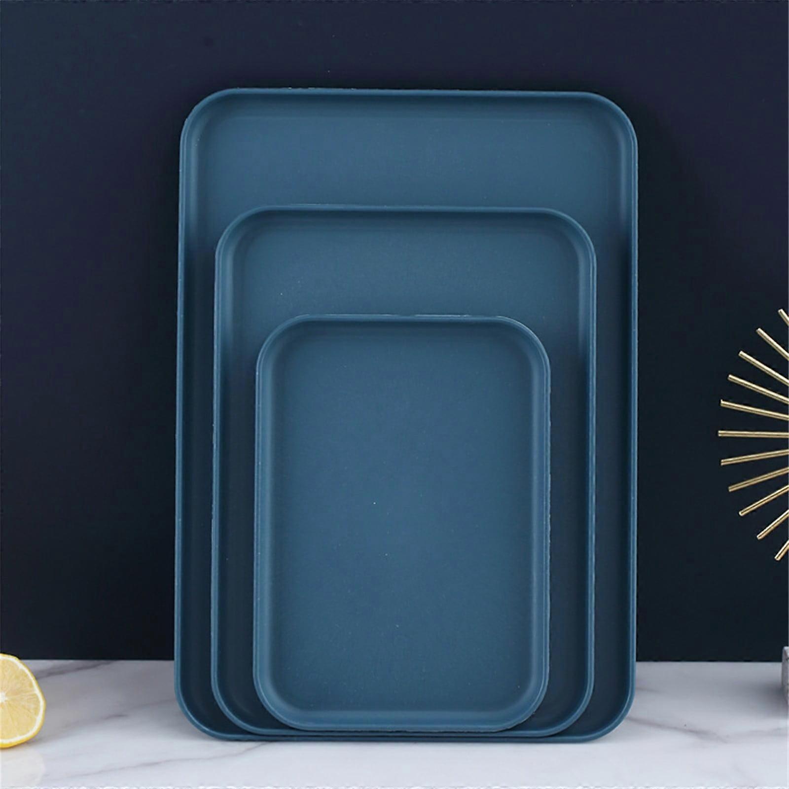 XIUH Household Pallets Birch Multi Use Large Capacity Serving Tray Plastic Practical Food Grade Storage Tray for Home Anti Deformed Shockproof A (DA)