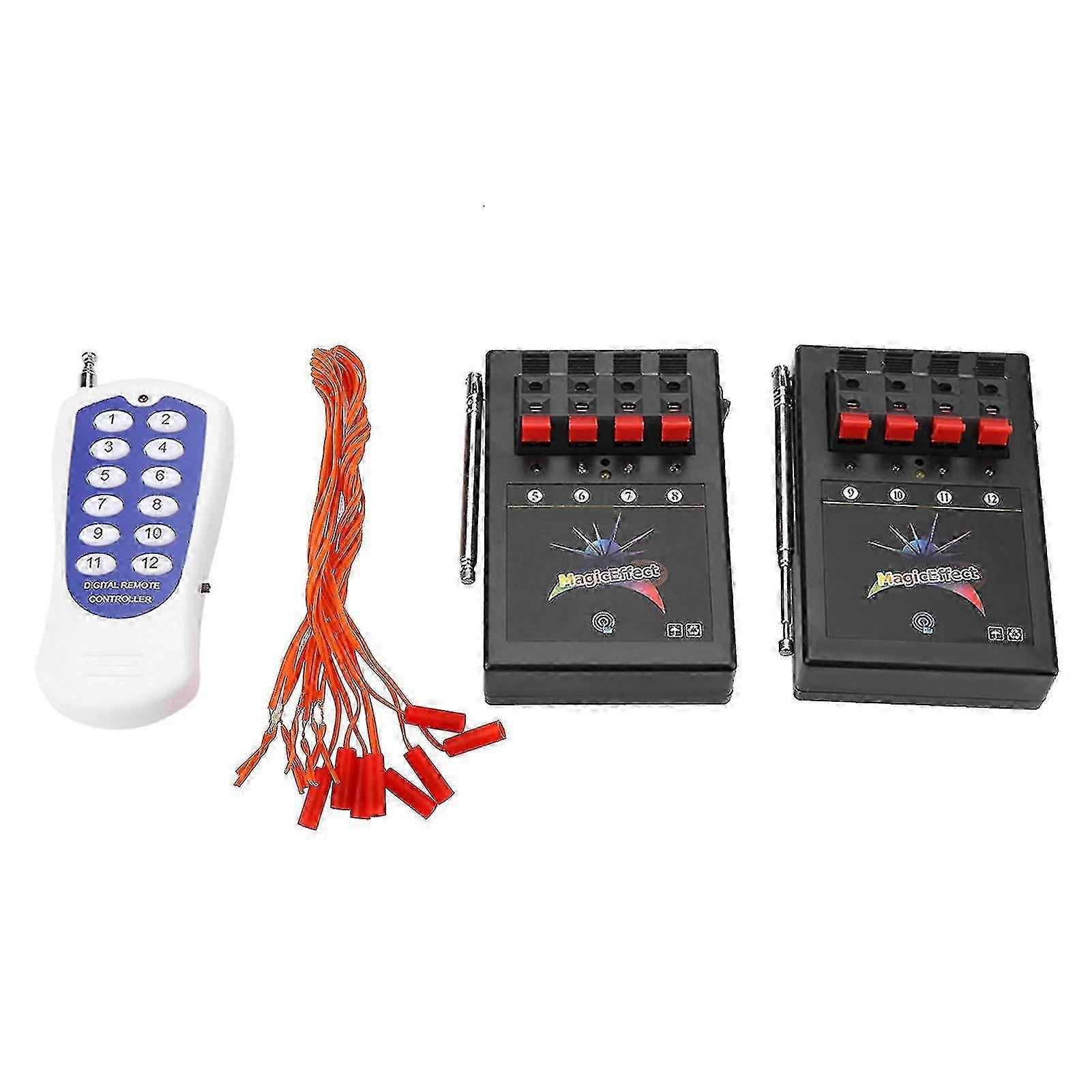 Wireless fireworks firing system for professional 12 channel remote control