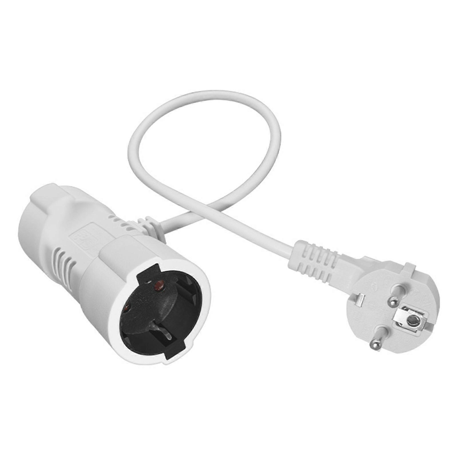 4.8mm to 4.8mm Protective Contact Extension Cable with 2 Socket Double Extension for Outdoor 2Pin Safety Plug to Socket Multicolor