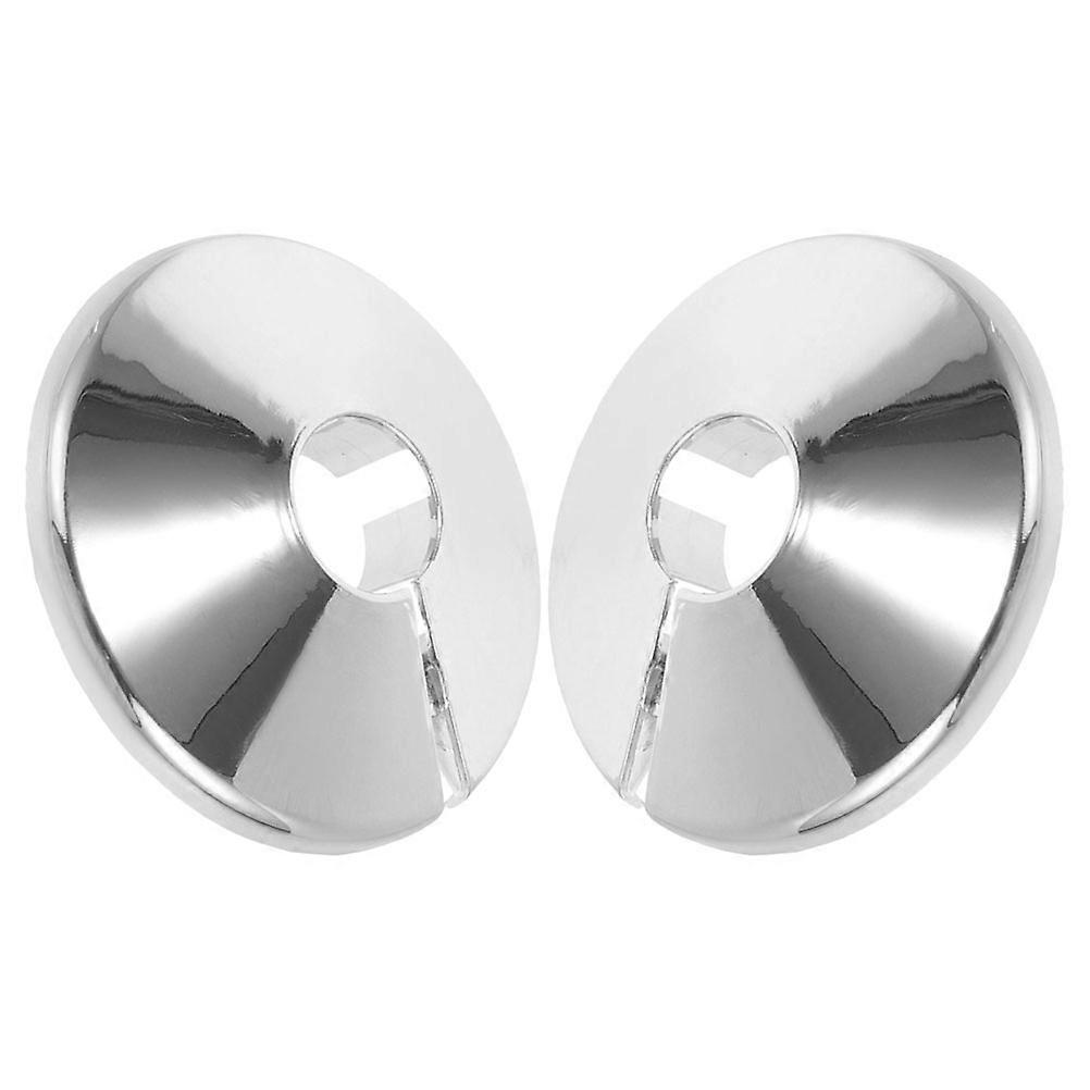 2Pcs Plumbing Flange Covers Wall Split Flanges Round Plates