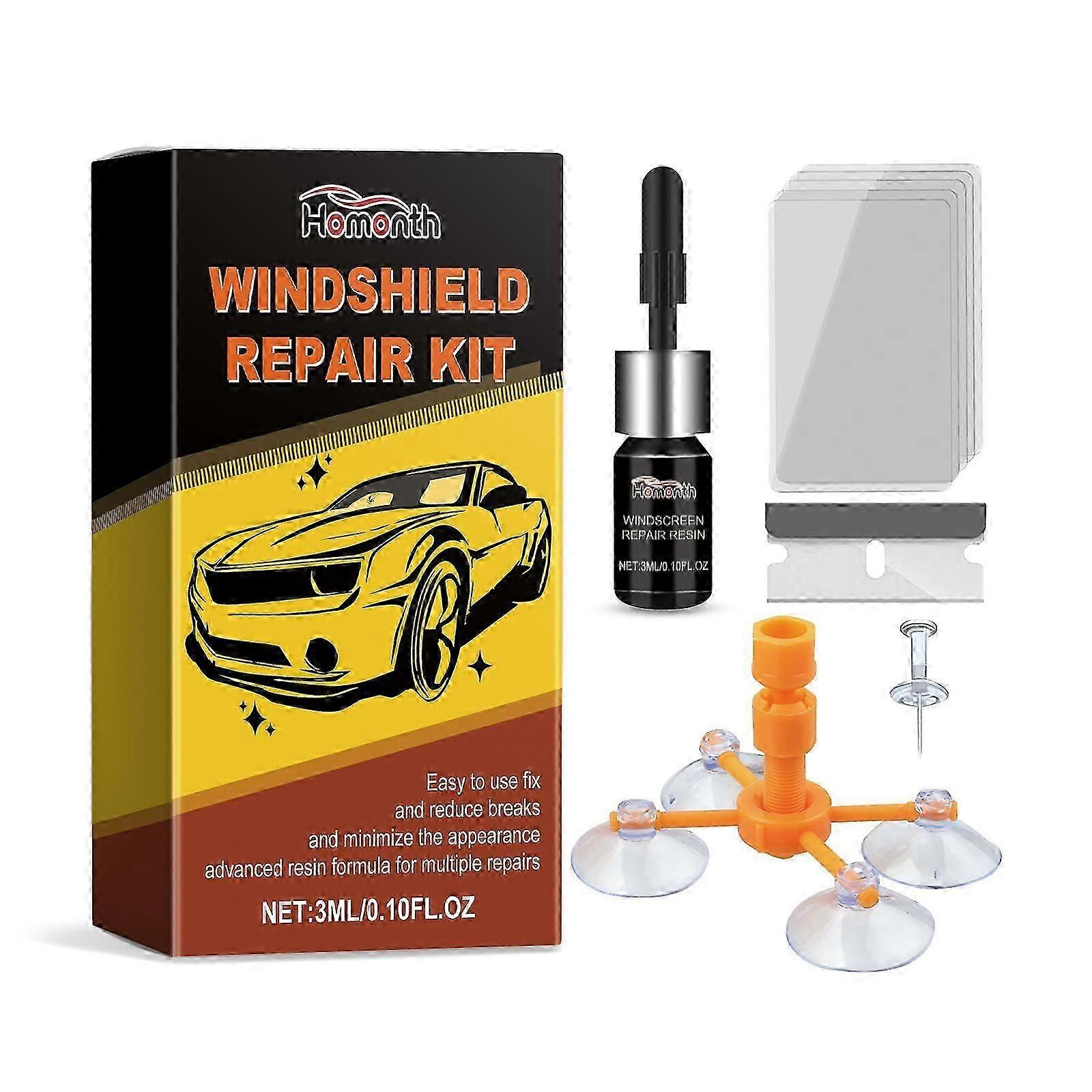 Windshield Repair Kit with Nano Technology  Quick, Easy, Durable Crack Fix