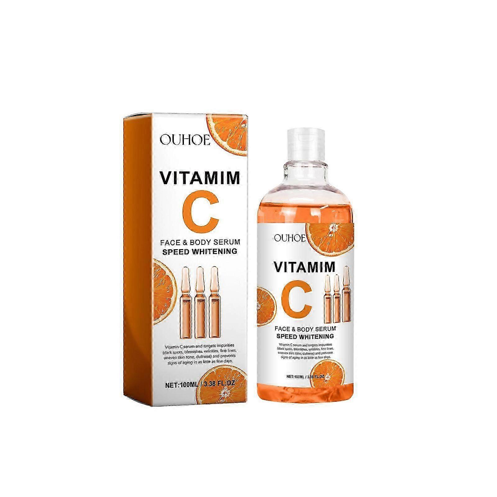 Vitamin C Serum for Face  Body  Brightening, AntiAging, Hydrating  Firming with Niacinamide  Tea Extract  Deep Nourishing 100ml for Radiant, You