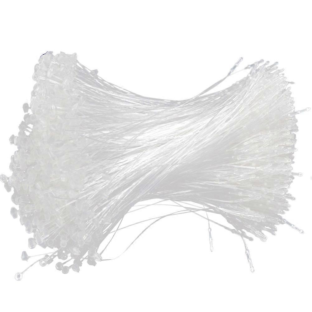 5000 stuks 8cm Plastic Tag Fasteners Tag Snap Lock Kleding Tag Security Loops (Wit)