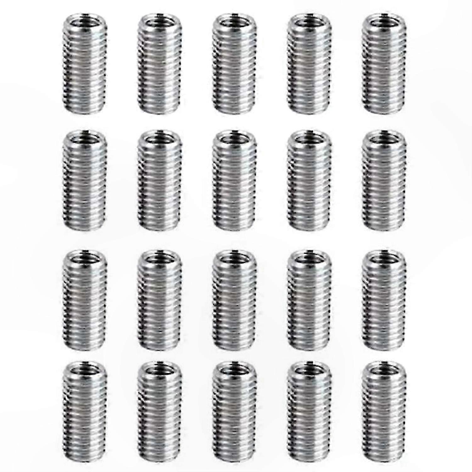 20-Pack Thread Reducing Nuts, M8 to M6 Screw Adapter Sleeve Connector