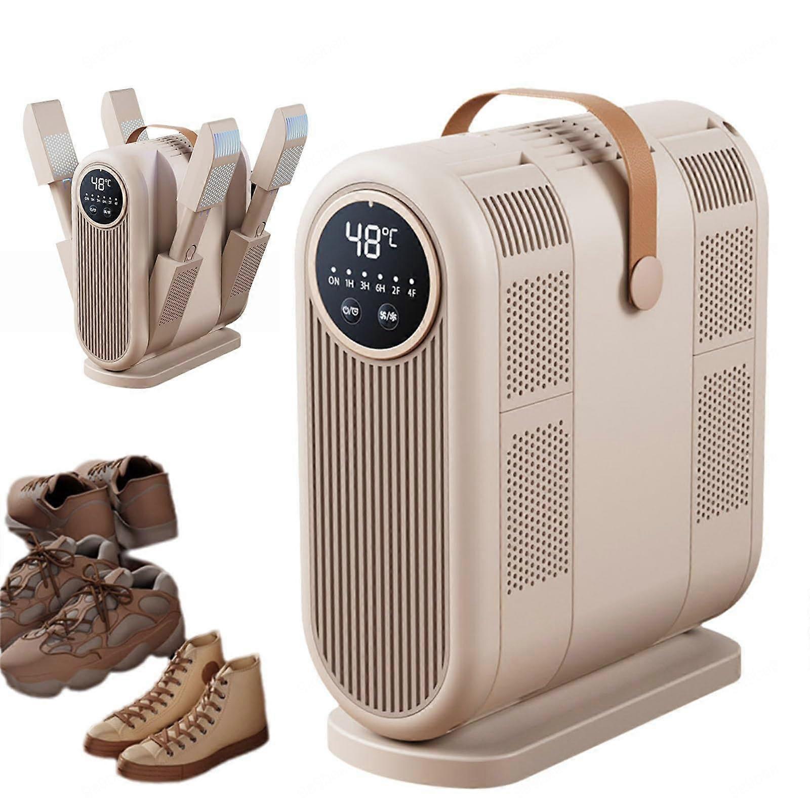 Boot Dryer with 360° Warm Air, Speed Drying and Timer for Work Boots, Ski Boots, Gloves