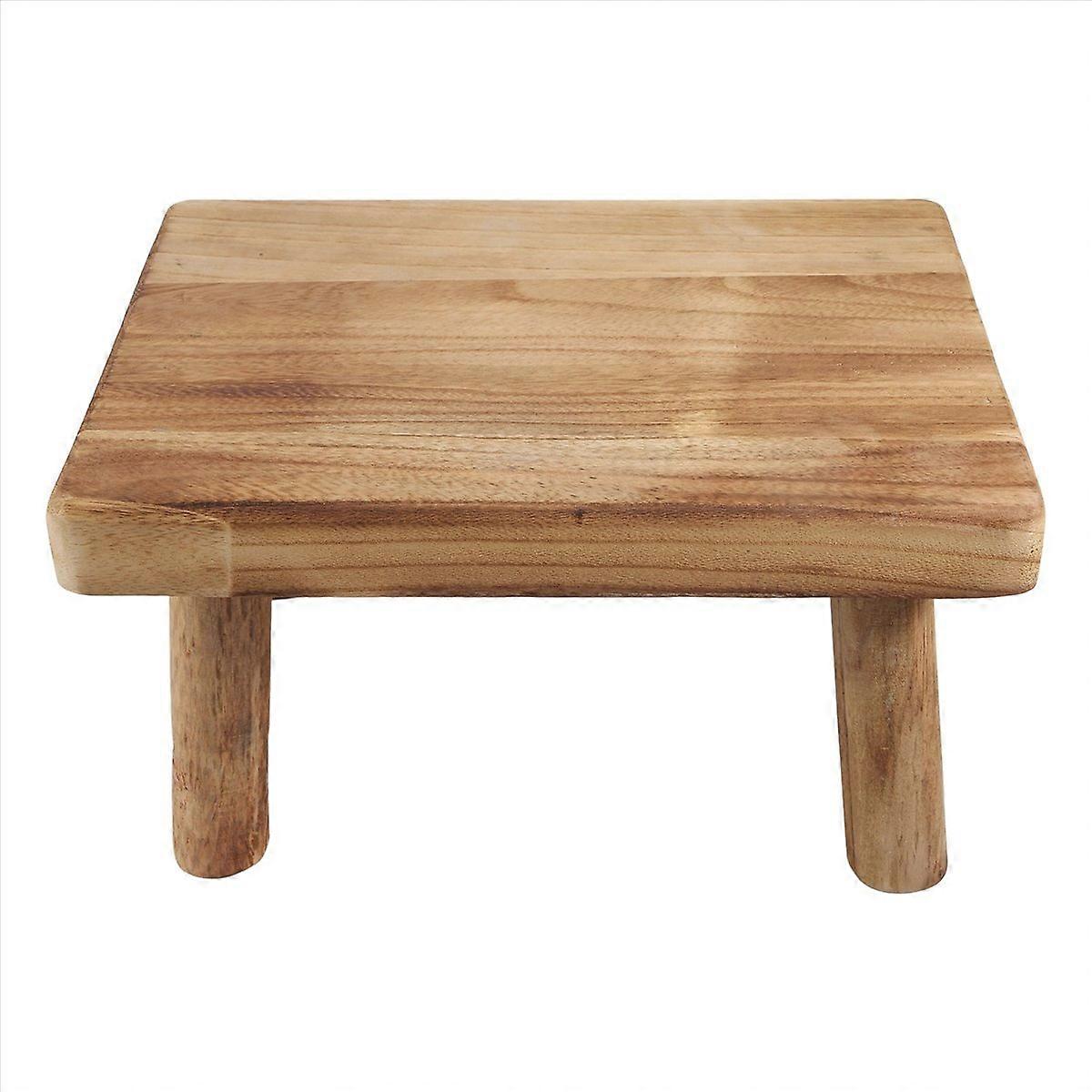High Beds Wooden Step Stool Solid Wood Small Stool Kitchen Closet