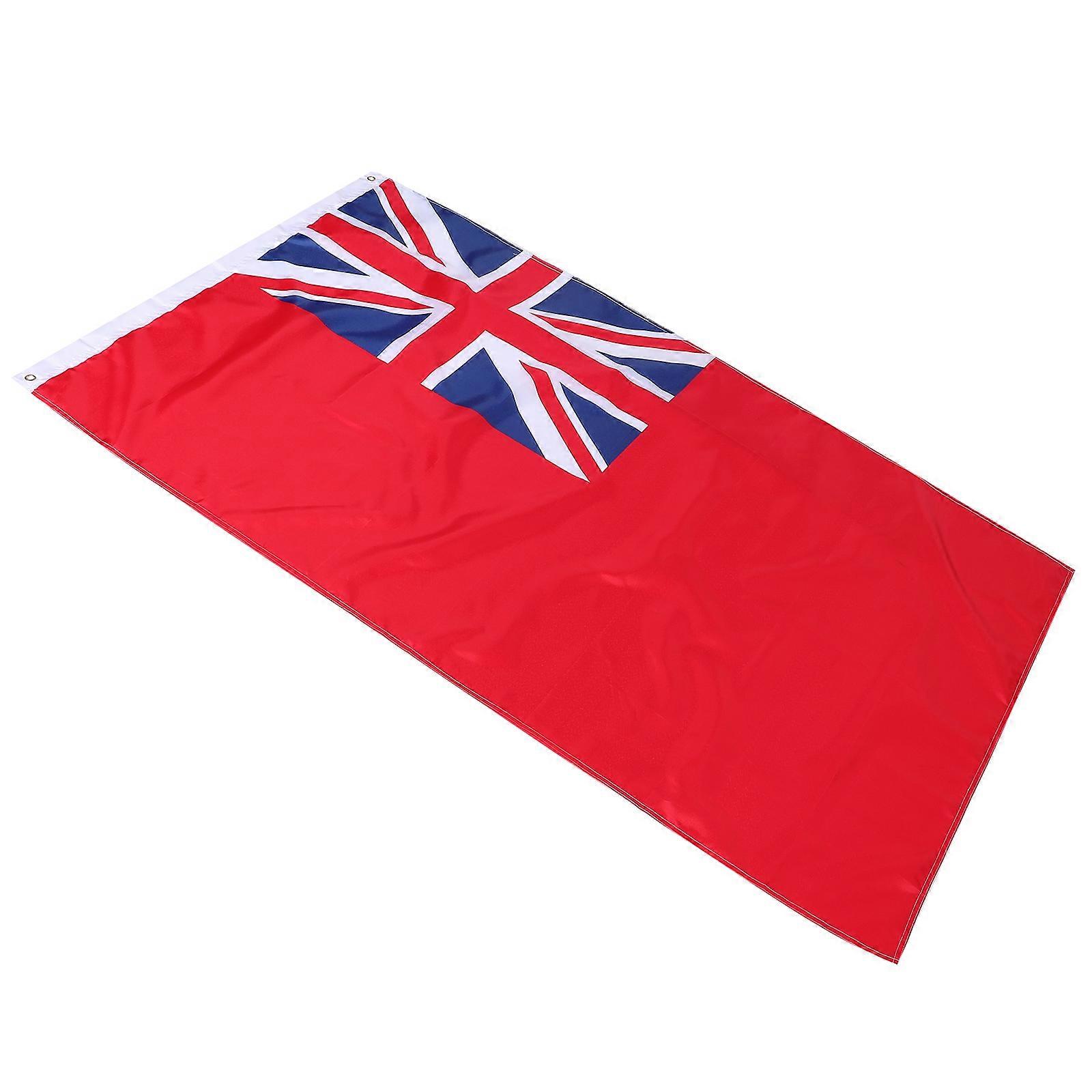Marine Communication Flag Polyester Material Red Color Standard Navigation For Ship Nautical Use 1Pcs