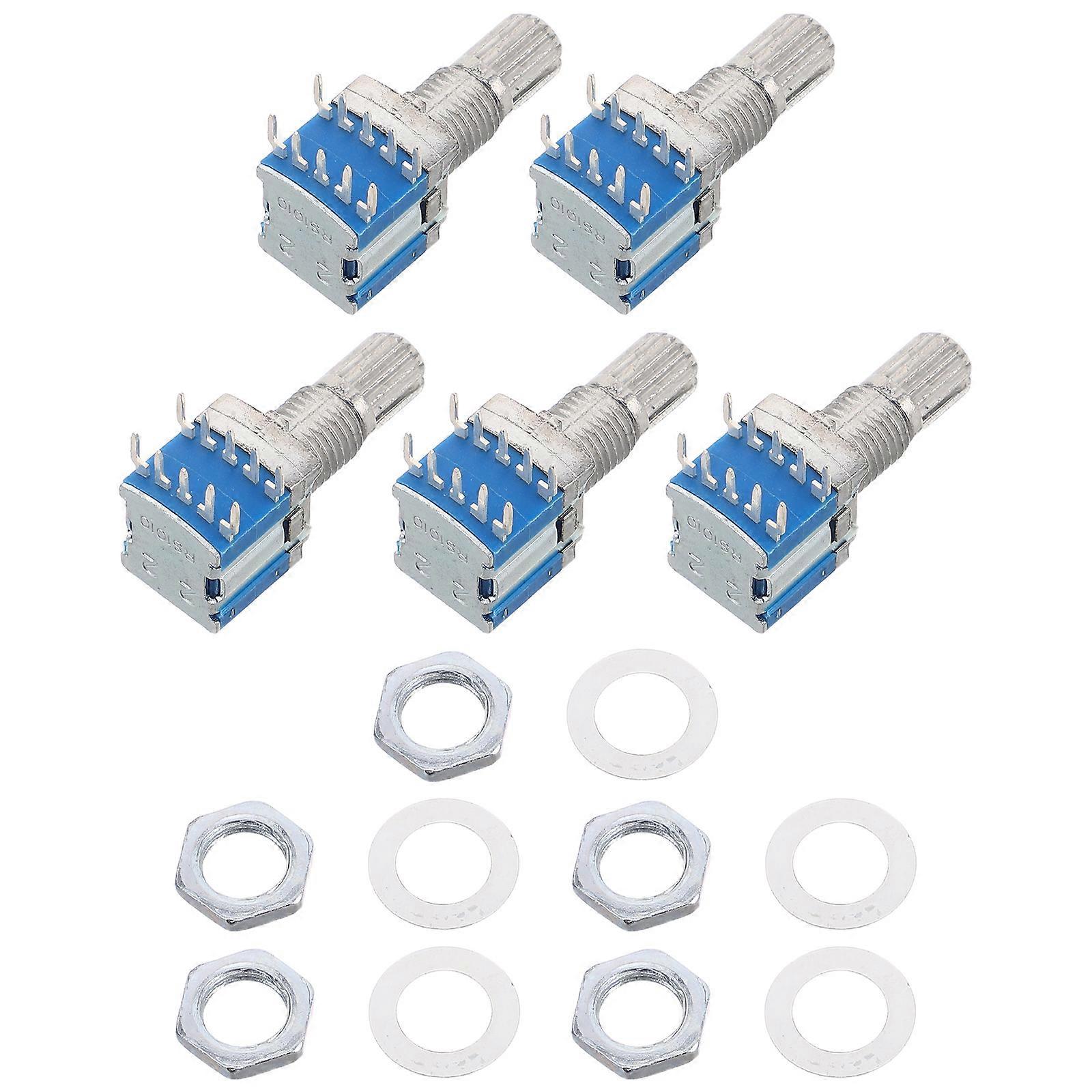 Multi-Position Rotary Switch Metal Encoder for Appliance Use 5Pcs Pack