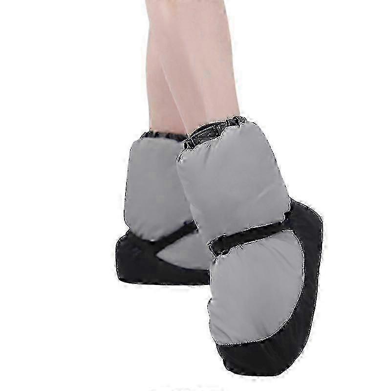 Stivaletti da danza classica per donna, caldi e imbottiti in cotone