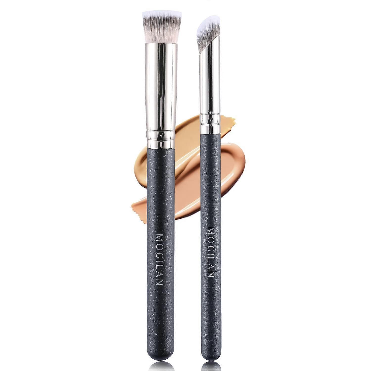 Concealer Brush Angled for Contouring and Under Eye Dark Circles, Makeup Blending Brush for Eyeshadow