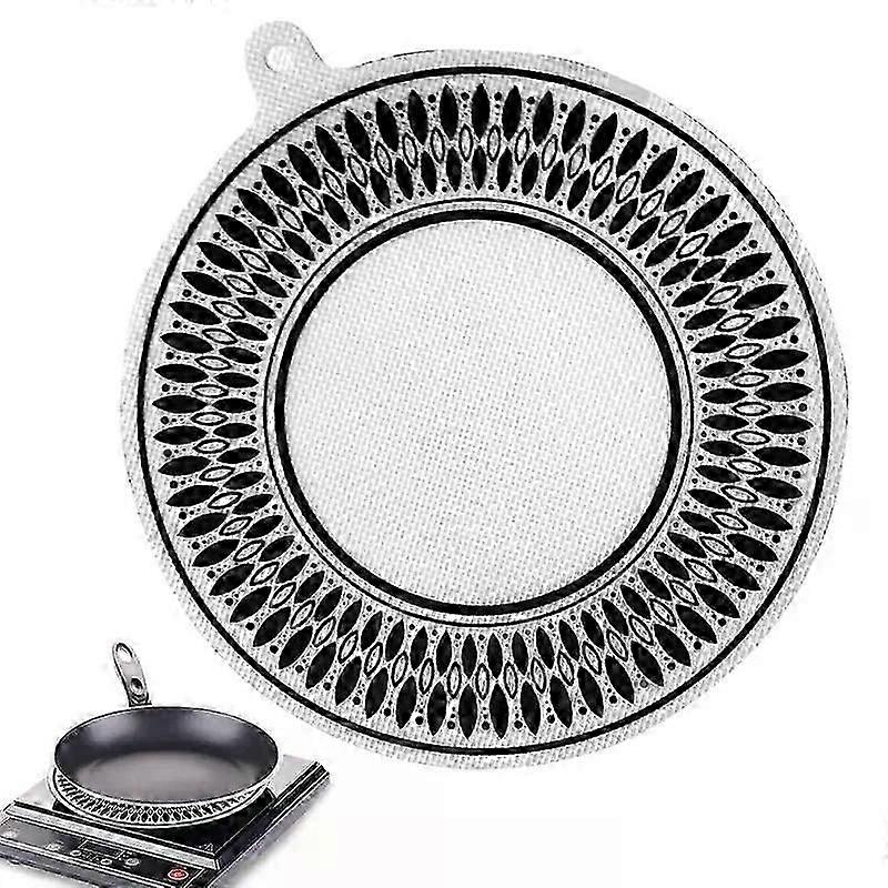 Induction Cooktop Protector Mat Silicone Nonstick Induction Stove Protector Temperature Resistant Round Countertop Protectmat