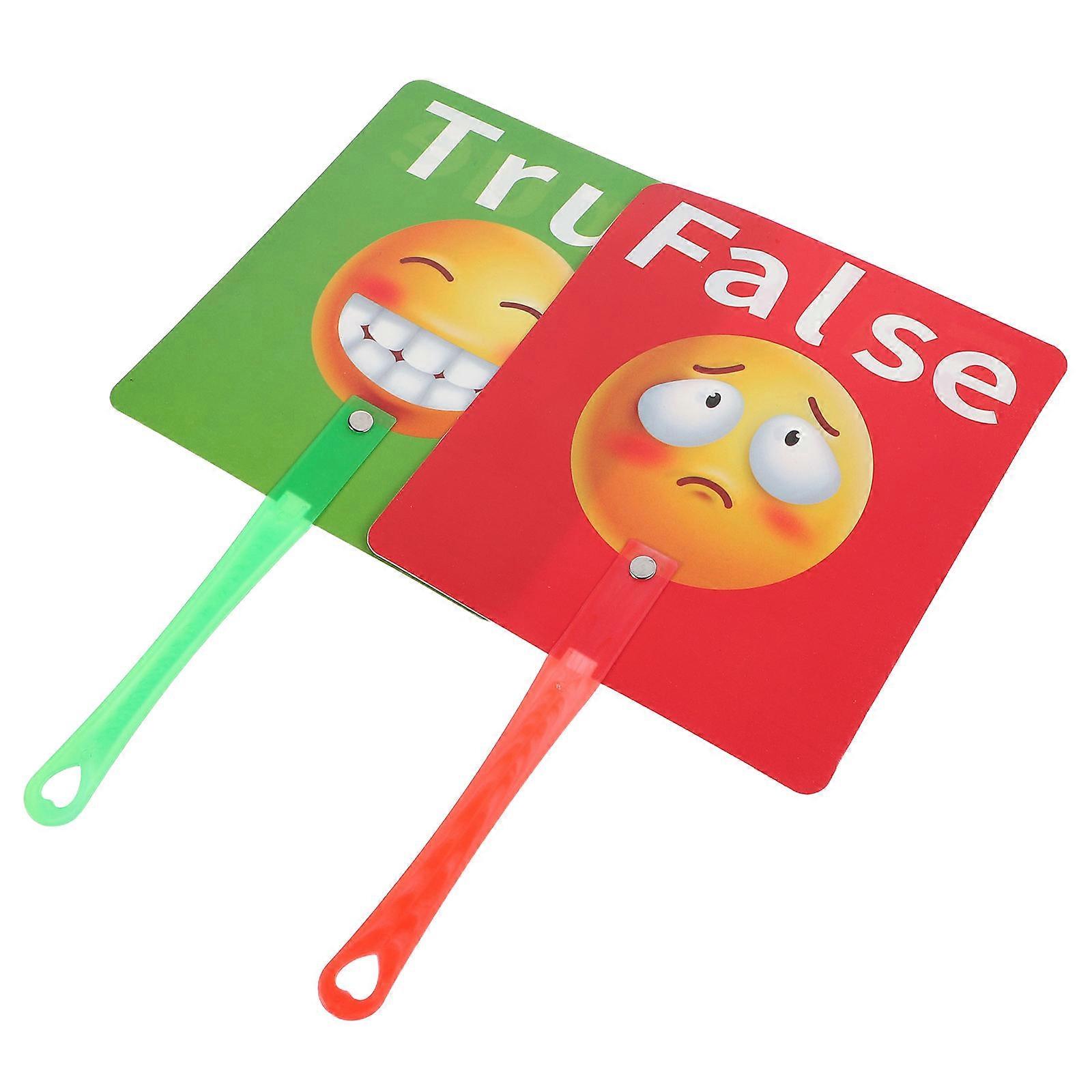 Teacher Supplies 2Pcs True False Paddles for Classroom Training Use