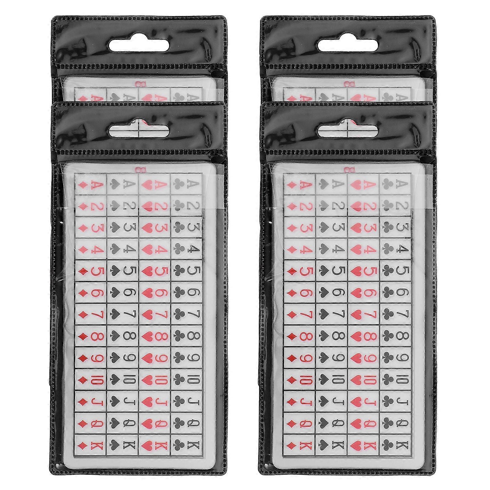 Tricks Props Poker Cards for Playing 4Sets Party Game Entertainment