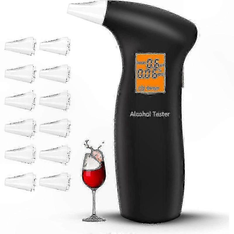 High-Precision Alcohol Testing Device with 12 Mouthpieces for Professional Use