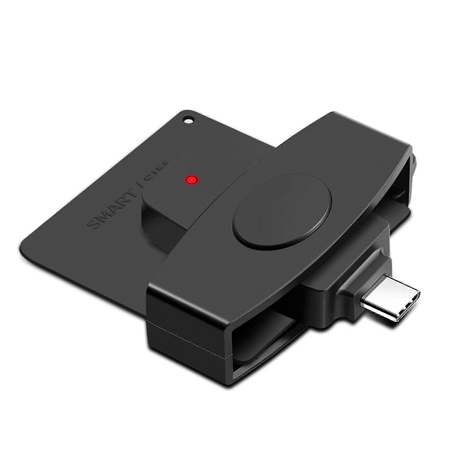 USB TypeC Smart Card Reader with Speed Data Transfer for Secure Digital Authentication on PC and Smartphone