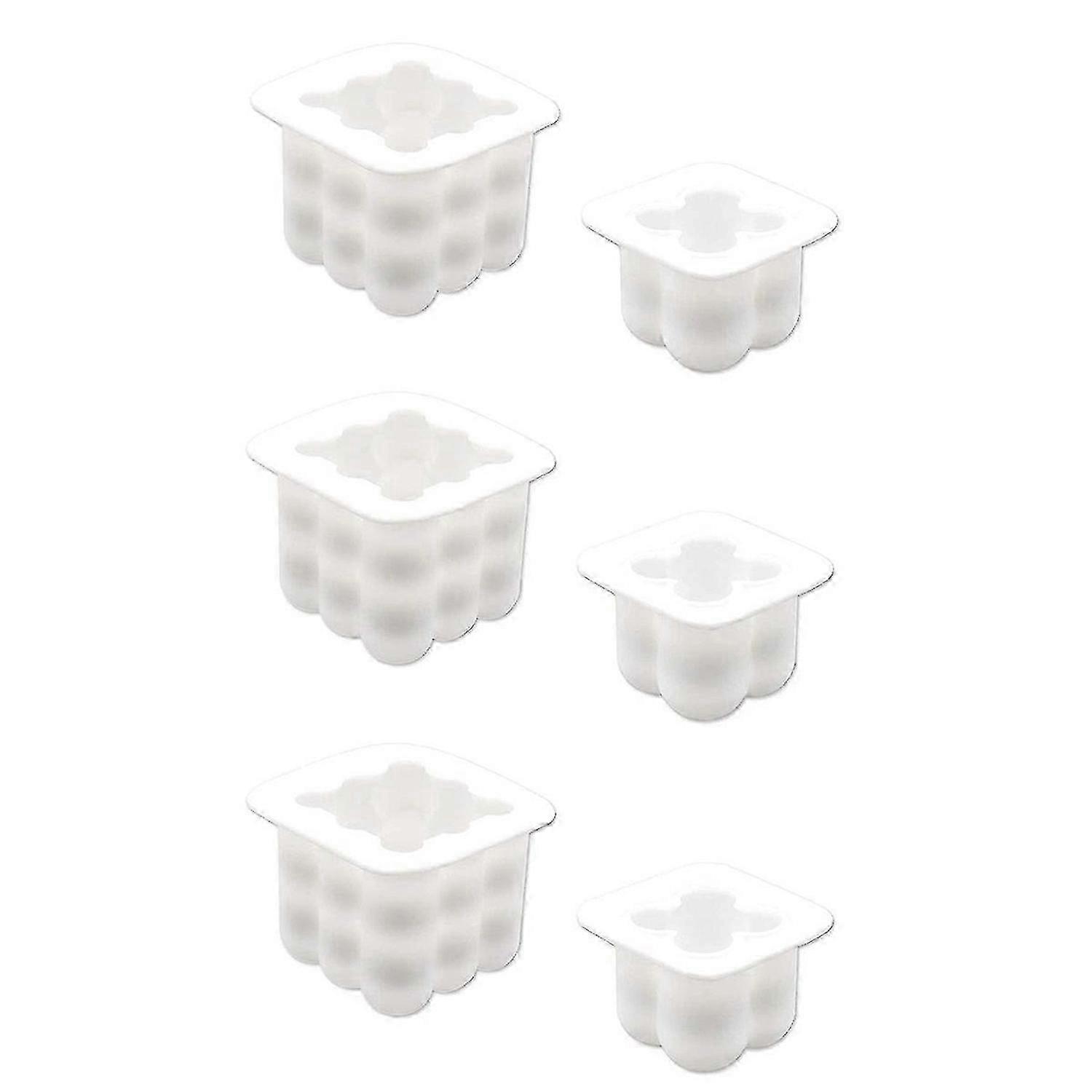 Castable candle molds, silicone square candle molds
