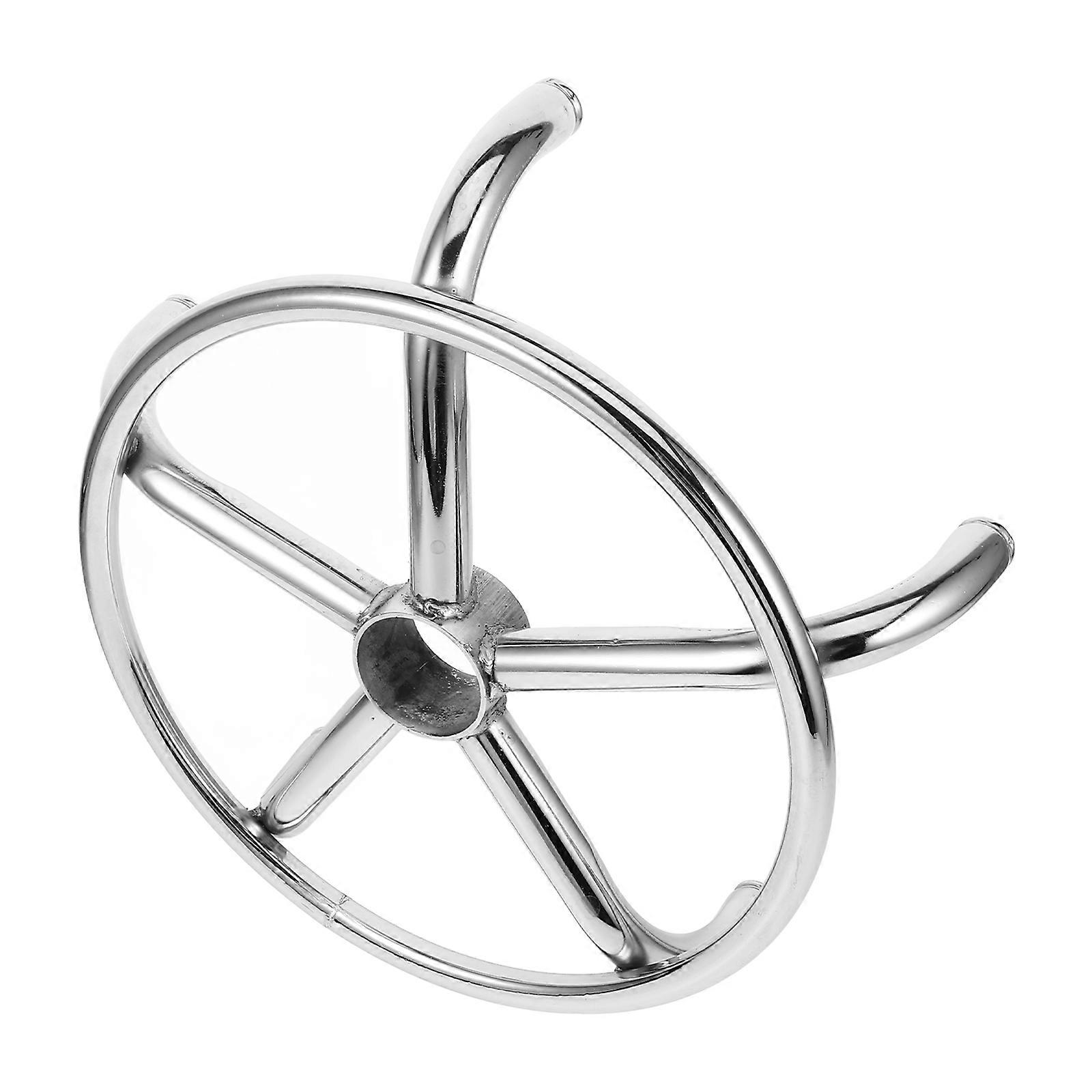 Salon Chair Base Replacement Stainless Steel Silver