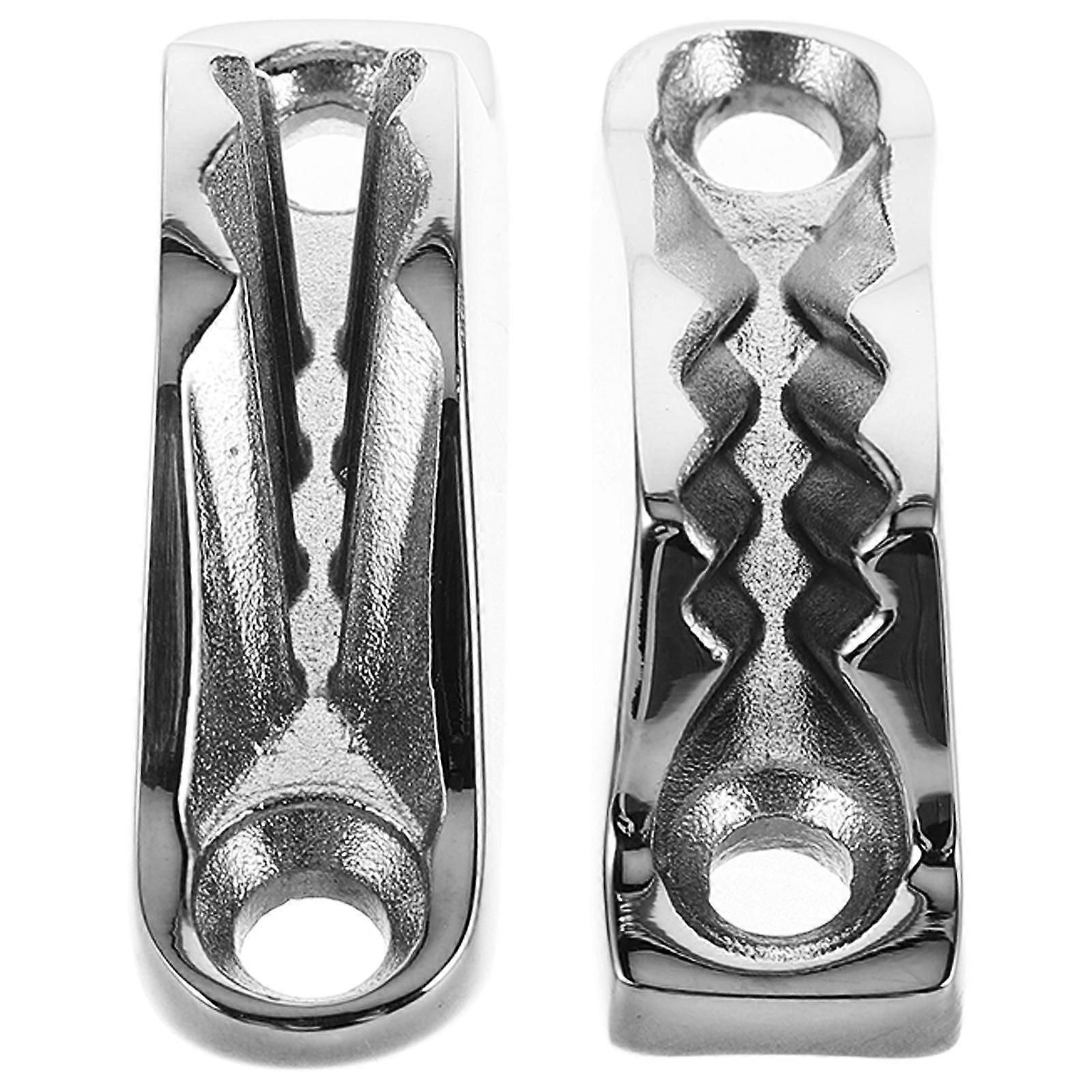 Silver Marine Clam Cleat Rope Clamp for Boat Use with 2Pcs Hardware