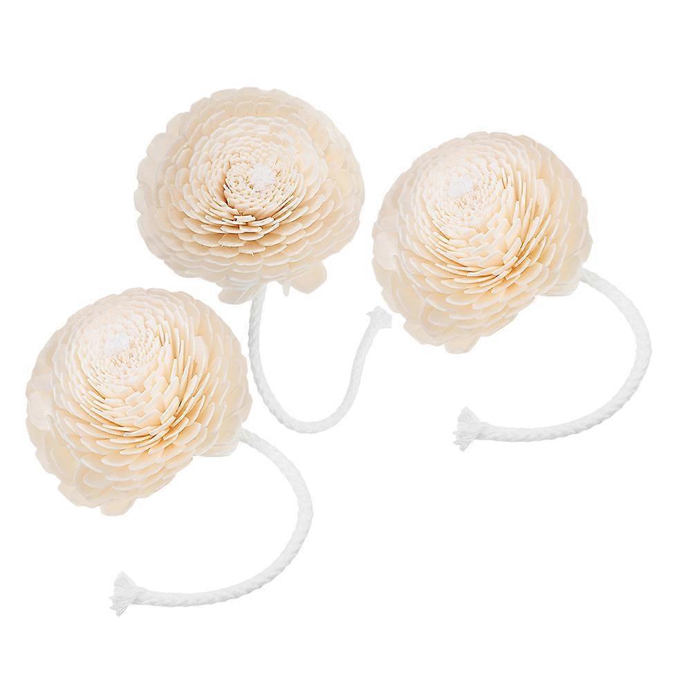 Fragrance Diffuser Faux Flower Head with Rope 3Pcs for Aromatherapy Use