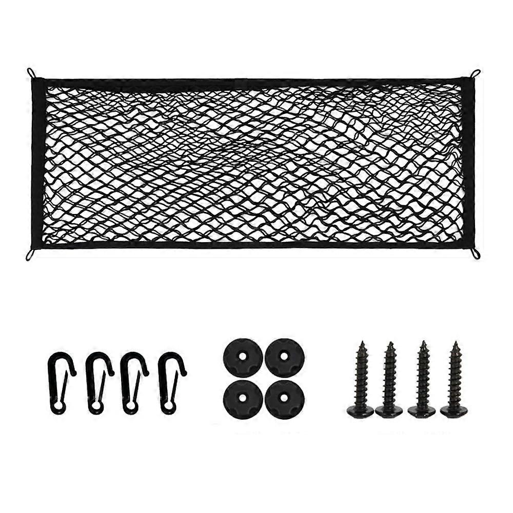 Car Cargo Net for BMW iX1, Stretchable Trunk Storage Net with Adjustable Elastic Fit, 100x40
