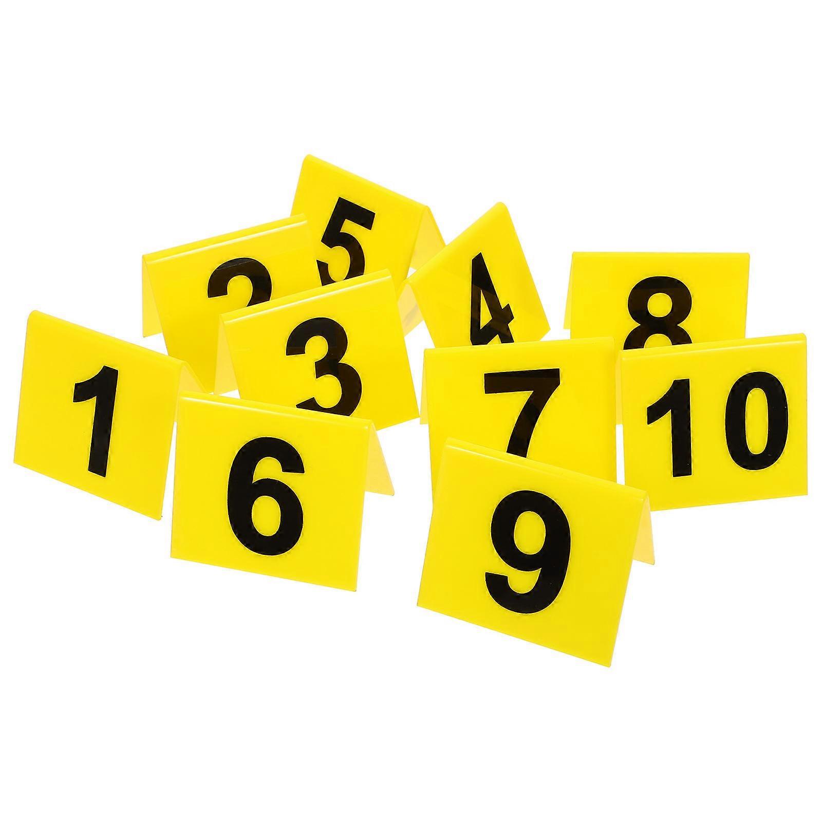 Reusable Acrylic Table Number Markers for Dining 10Pcs Pack