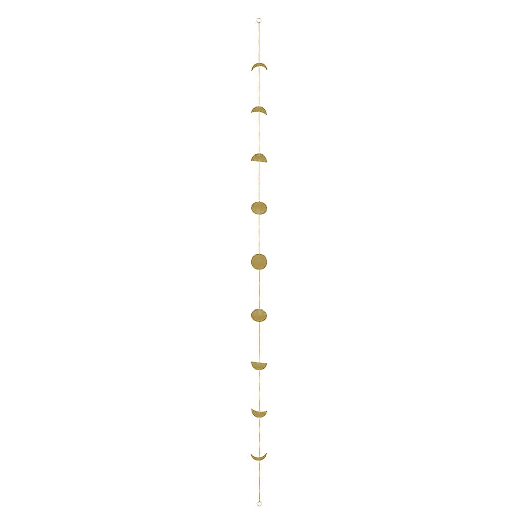Golden Lunar Eclipse Wall Pendant for Decor Use 9 Component Set