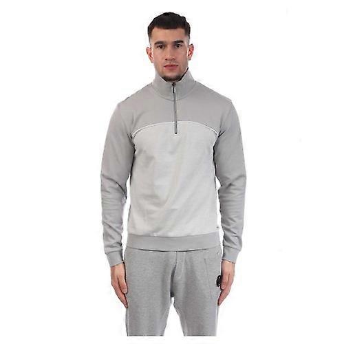 Boss Mens Colour Block Quarter Zip Sweatshirt