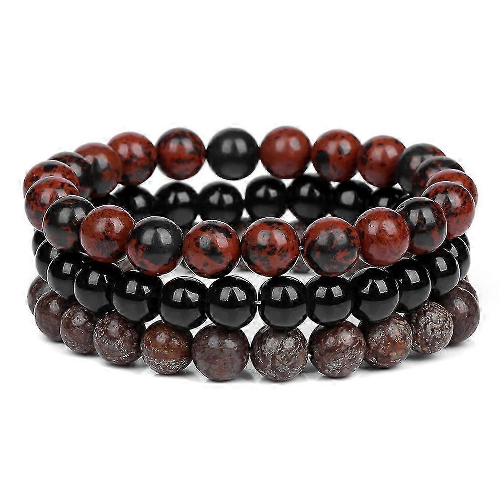 Bracelet - Onyx Stone String Bracelet - Simple, Elegant 25-26